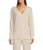Barefoot Dreams CozyChic Ultra Lite® V Neck Hi-Low Coordinating Pullover