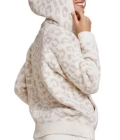 Barefoot Dreams CozyChic Wild Zip Kangaroo Pocket Hoodie