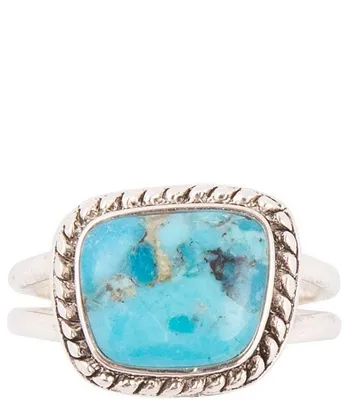 Barse Sterling Silver and Genuine Turquoise Ring