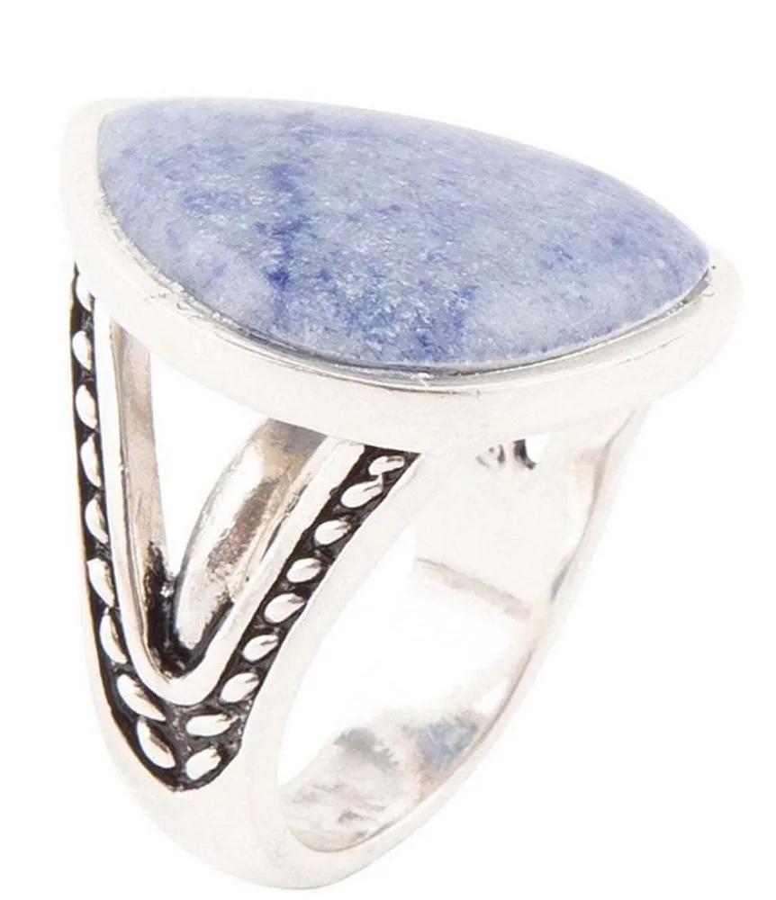 Barse Sterling Silver Kyanite Statement Ring