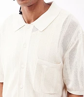 BDG Urban Outfitters Short Sleeve Knit Texture Shirt