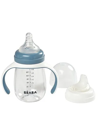 BEABA 2-in-1 Bottle To Sippy Learning Cup