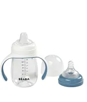 BEABA 2-in-1 Bottle To Sippy Learning Cup