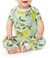 BedHead Pajamas Baby 3-18 Months Family Matching Pear Tree Short Sleeve Jersey Pajama 2-Piece Set