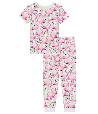BedHead Pajamas Little/Big Girls 2T-12 Family Matching Flamingo Bay Two-Piece Set