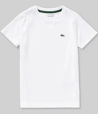 Lacoste Big Boys 8-16 Short Sleeve Basic Crew T-Shirt