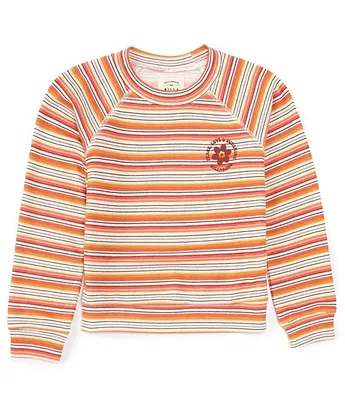 Billabong Big Girls 7-16 Sister Crew Neck Pullover Stripe Top