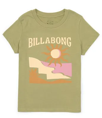 Billabong Big Girls 7-16 Sun Coast Short Sleeve Graphic Design T-Shirt
