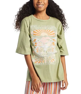 Billabong Big Girls 7-16 Midnight Sun Short Sleeve Graphic T-Shirt