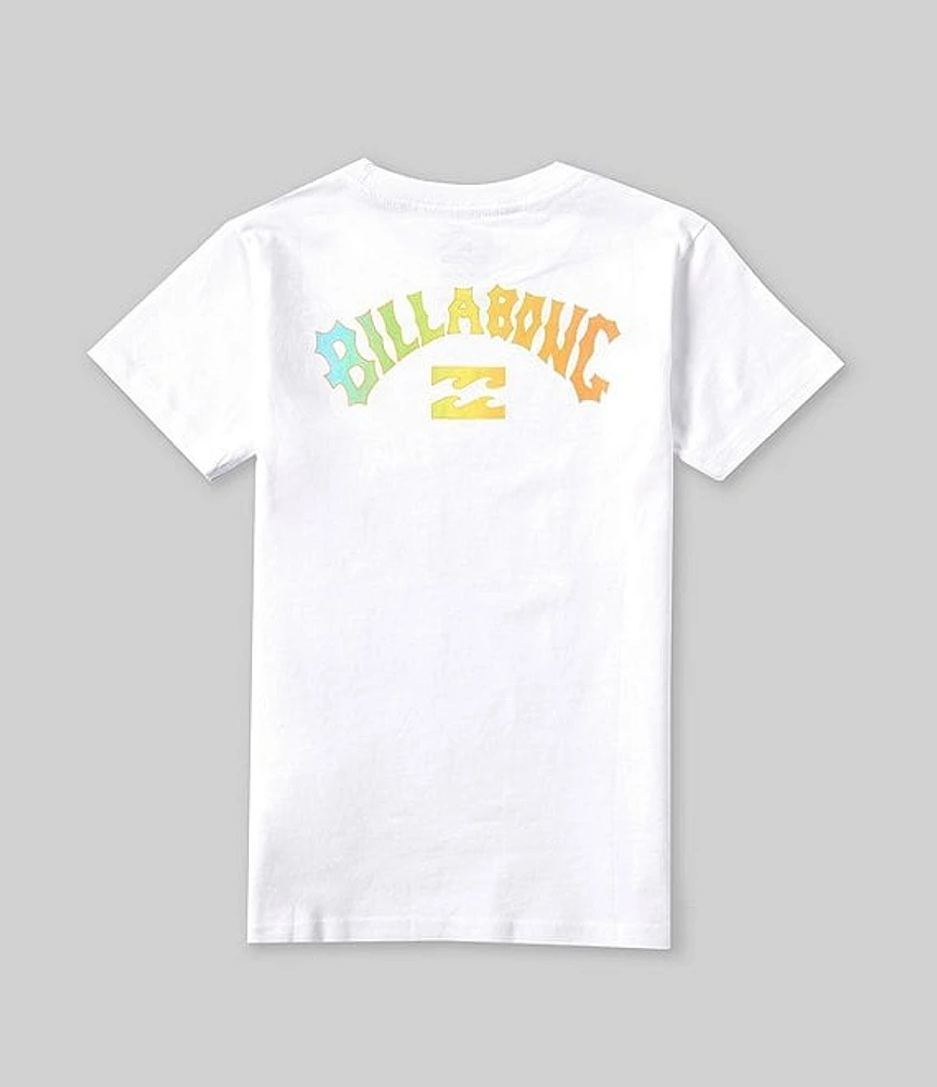 Billabong Little Boys 2T-7 Short Sleeve Logo Arch Fill T-Shirt