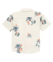Billabong Little Boys 2T-7 Short Sleeve Printed Sundays Woven Shirt