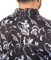 BLACK CLOVER Enzo Printed Short Sleeve Polo Shirt