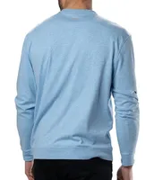 BLACK CLOVER Long Sleeve Henley Maddox Crew Neck Pullover