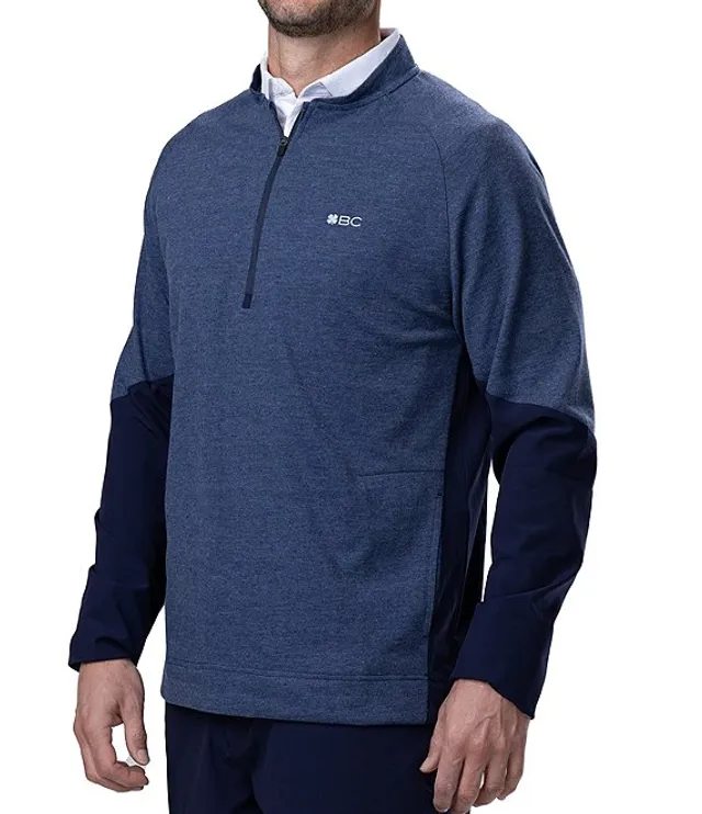 BLACK CLOVER Long Sleeve Two Face Quarter-Zip Pullover