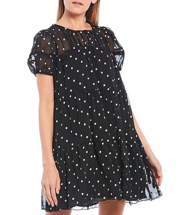 blu pepper polka dot dress