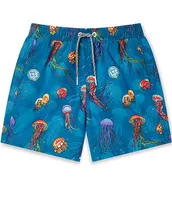 Boardies ® Little/Big Boys 2-10 Family Matching Jellyfish Printed Swim Trunks
