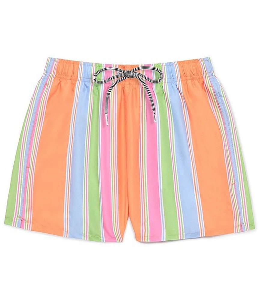 Boardies Citrus Stripe 4.5#double; Inseam Swim Trunks