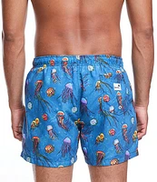 Boardies Jellyfish Family Matching Classic Fit Mid Length 4.5#double; Inseam Swim Trunks