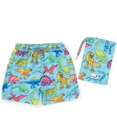 Boardies® Little/Big Boys 2-10 Dinosaur Swim Shorts