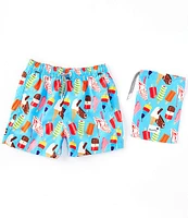 Boardies® Little/Big Boys 2-10 Ice Cream Print Swim Trunks