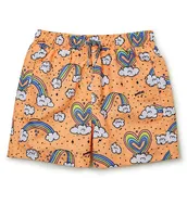 Boardies® Little/Big Boys 2-10 Family Matching Rainbows And Unicorns Swim Trunks