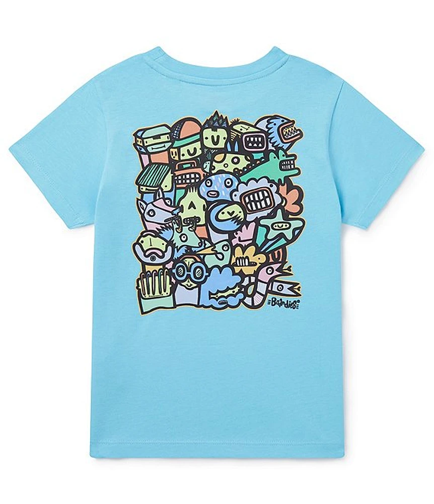 Boardies Little/Big Boys 3-10 Short Sleeve Monsters Graphic Tee