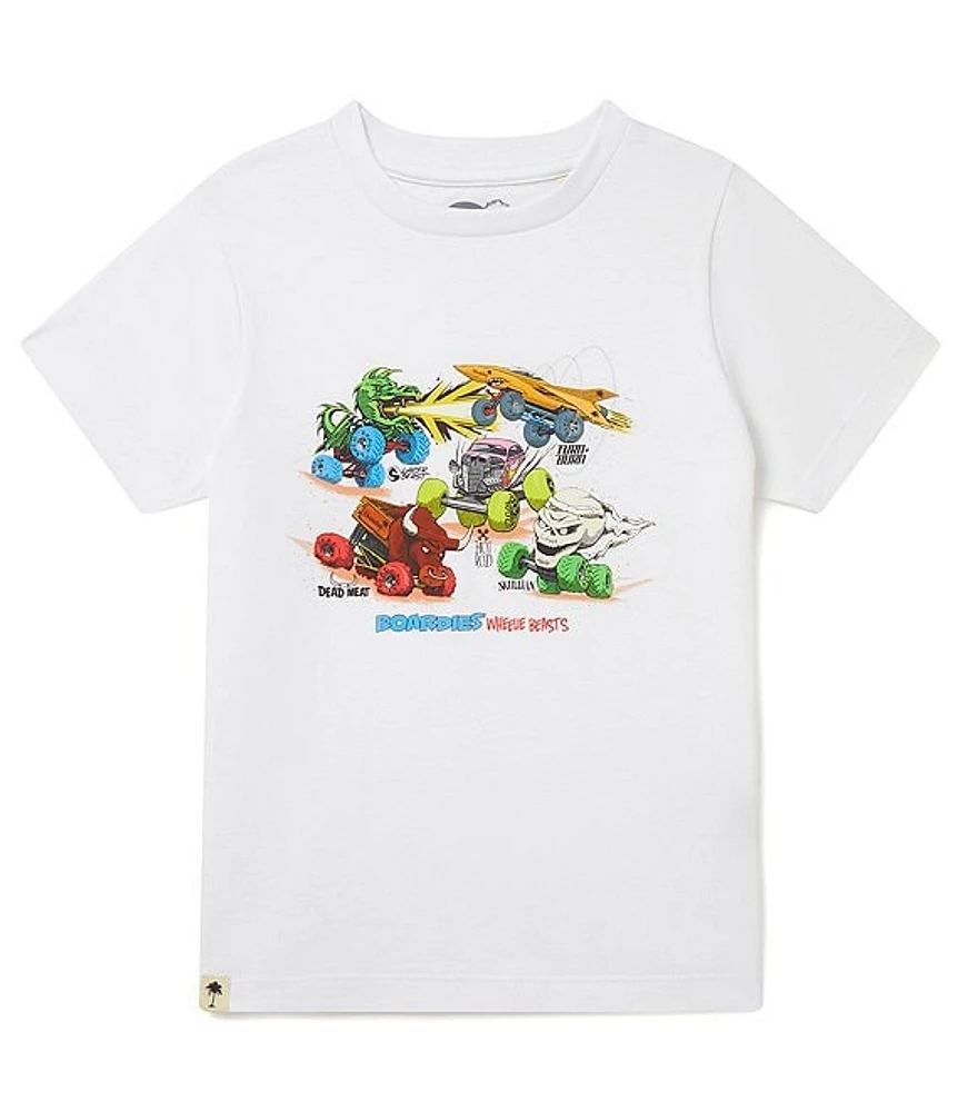 Boardies Little/Big Boys 3-10 Short Sleeve Wheelie Beast Graphic T-Shirt
