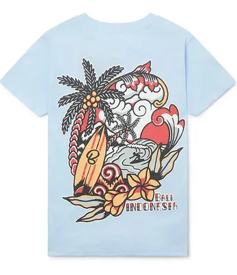 Boardies® Little/Big Boys 3-14 Short Sleeve Paradise Surf Graphic T-Shirt