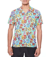 Boardies Lucha Libre Camp Collar Shirt