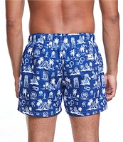 Boardies Tulum Classic Fit Mid Length 4.5#double;Inseam Swim Trunks