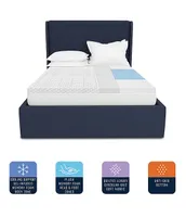 BodiPEDIC 3-Inch Zoned Memory Foam Bed Topper