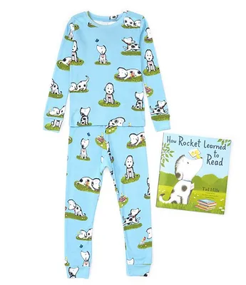 Books To Bed Little/Big Boys 2-10 How Rocket Learned Read 2-Piece Pajama & Book Set