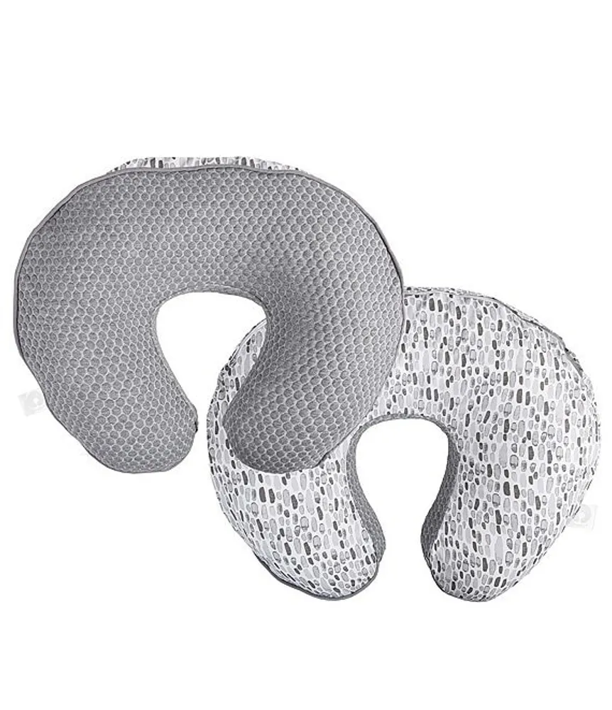 Boppy Luxe Gray Brushstrokes Pennydot Nursing Support