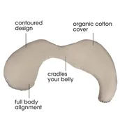 Boppy Total Body Pregnancy Pillow with Organic Cotton Cover