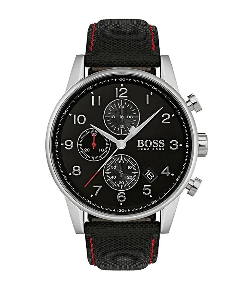 Authenticatie uitbreiden pop Hugo Boss BOSS Hugo Boss Navigator Black Chronograph Watch | Brazos Mall