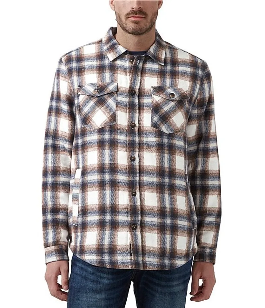 Buffalo David Bitton Long Sleeve Jagig Plaid Shirt Jacket