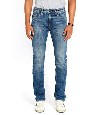 Buffalo David Bitton Six Straight Fit Medium Wash Jeans