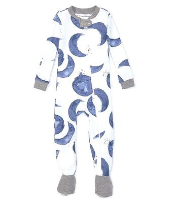 Burt's Bees Baby 12-24 Months Long-Sleeve Hello Moon Footed Coverall