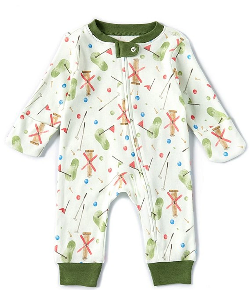 Burt's Bees Baby Newborn-9 Months Long Sleeve Ditsy Mini Golf Coverall