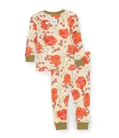 Burt's Bees Baby Girls 12-24 Months Blooming Fields Tee & Pajama Pants Set