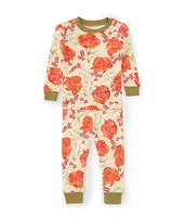 Burt's Bees Baby Girls 12-24 Months Blooming Fields Tee & Pajama Pants Set