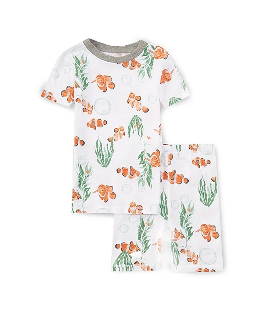 Burt's Bees Little Boys 2T-5T Short Sleeve Clown Fish T-Shirt And Shorts Pajama Set