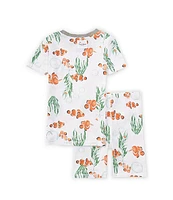 Burt's Bees Little Boys 2T-5T Short Sleeve Clown Fish T-Shirt And Shorts Pajama Set