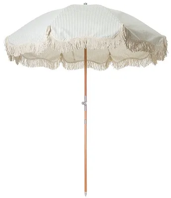 business & pleasure Premium Umbrella - Laurens Sage Stripe