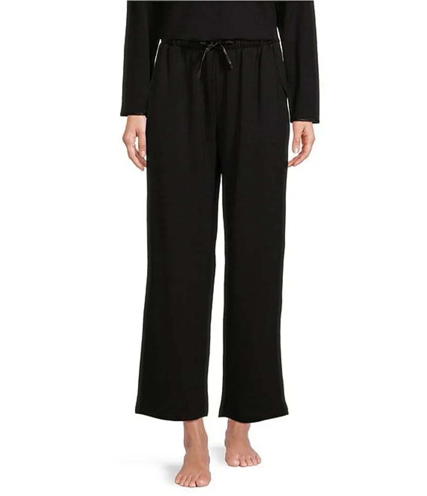 Solid French Terry Jogger - Black in Women's Cotton Pajamas