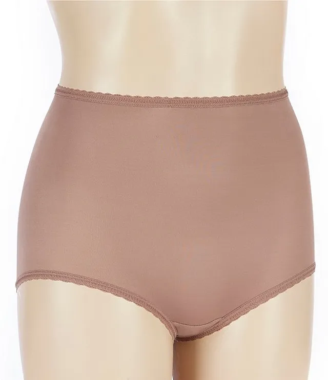 Bali Women's Full Cut Fit Cotton Brief Soft Taupe, Soft Taupe