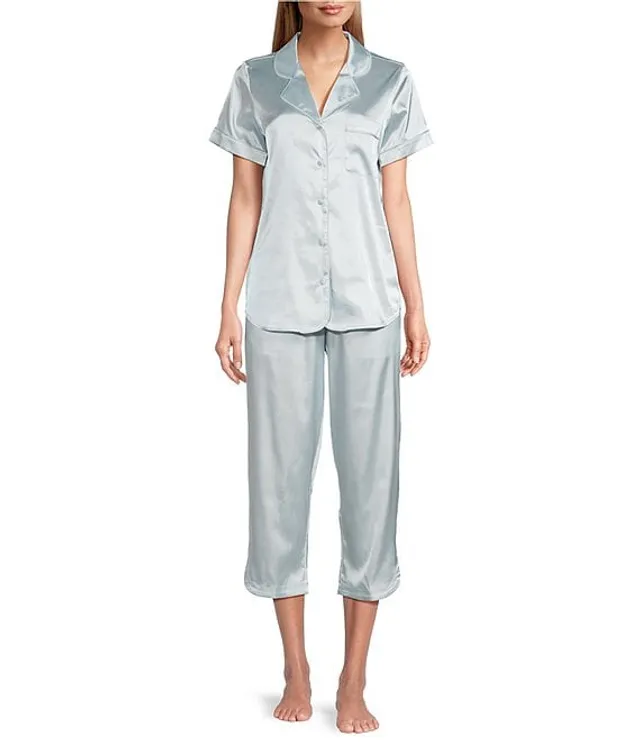 Aria Women's Cap Sleeve Capri 2 Piece Pajama Set