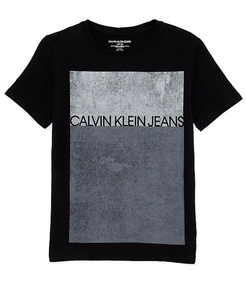 Calvin Klein Big Boys 8-20 Short-Sleeve Stipple Graphic T-Shirt