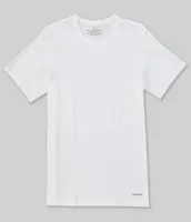 Calvin Klein Cotton Classic Slim Fit Solid Crew Neck T-Shirts 3-Pack