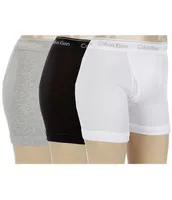 Calvin Klein Cotton Classic Solid Knit Boxers 3-Pack | Dillard's